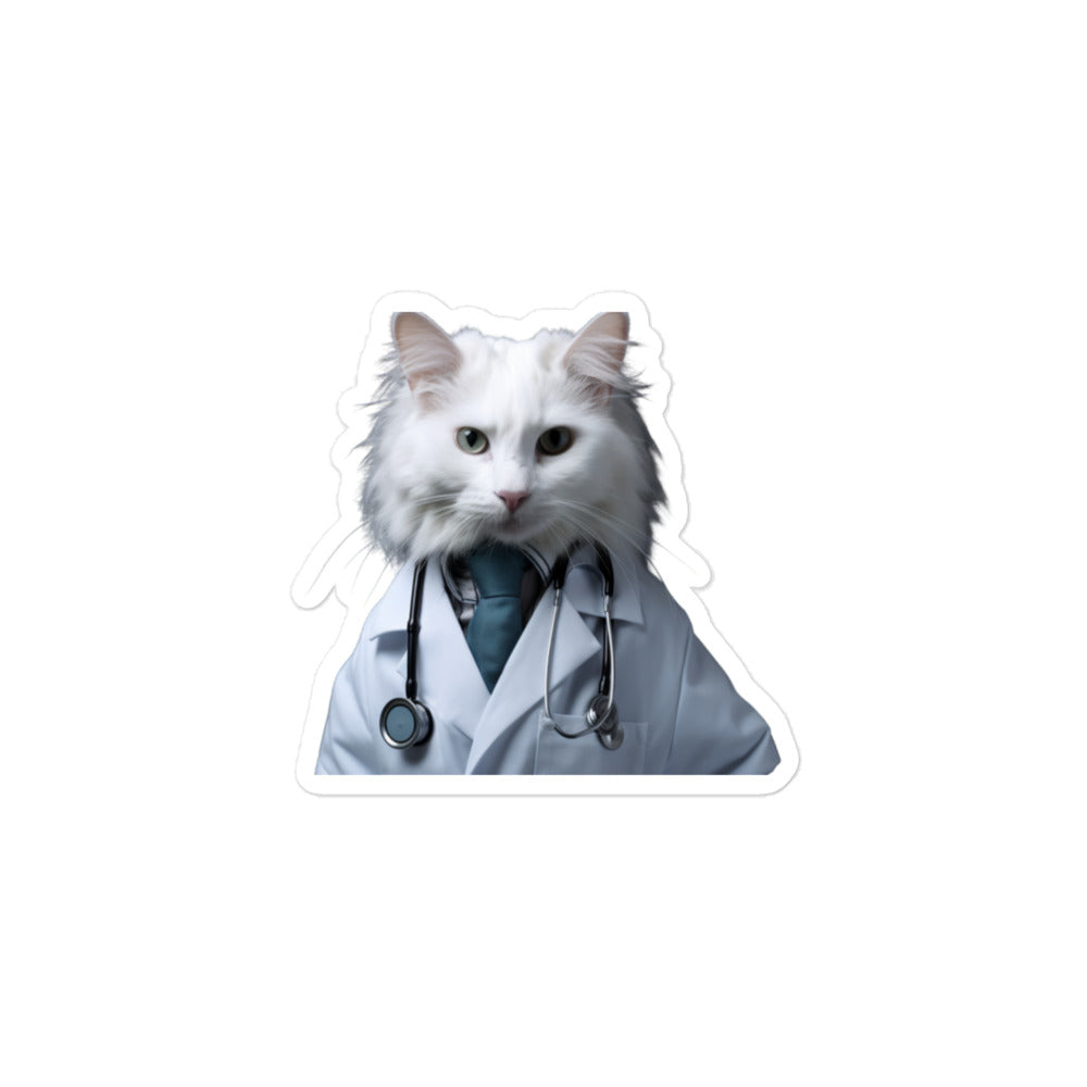 Turkish Van Doctor Sticker - Stickerfy.ai