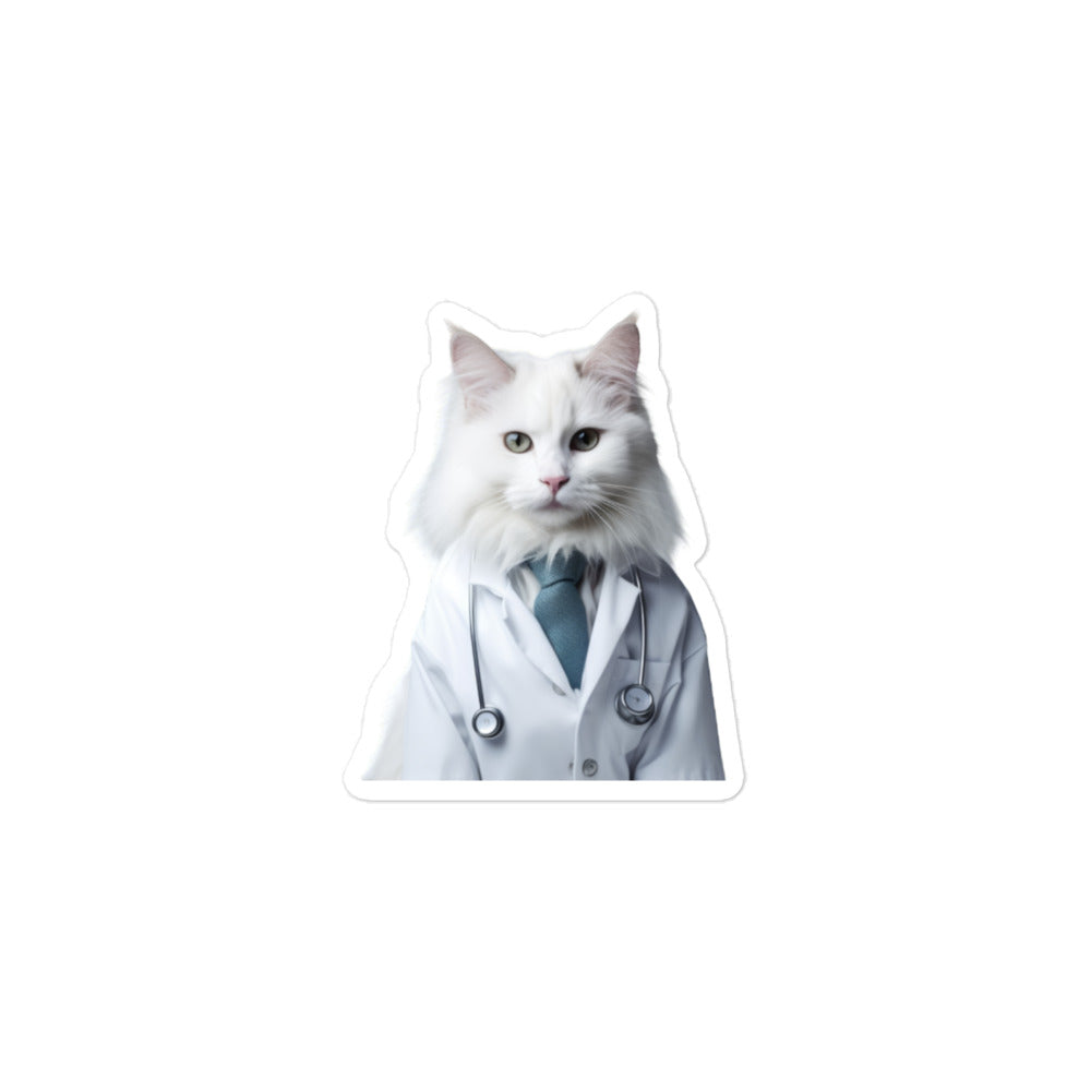 Turkish Van Doctor Sticker - Stickerfy.ai