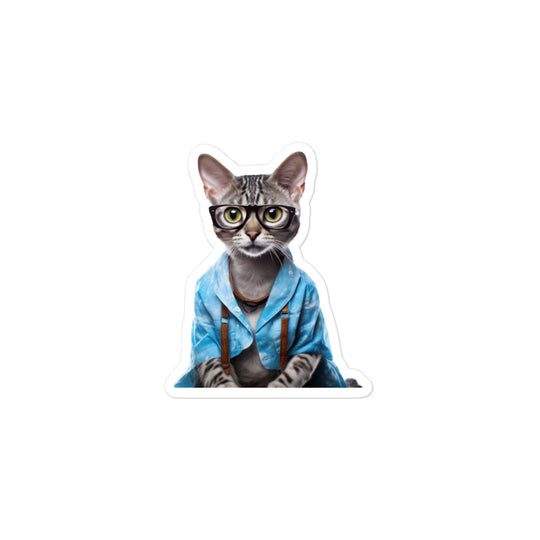 Egyptian Mau Student Sticker - Stickerfy.ai