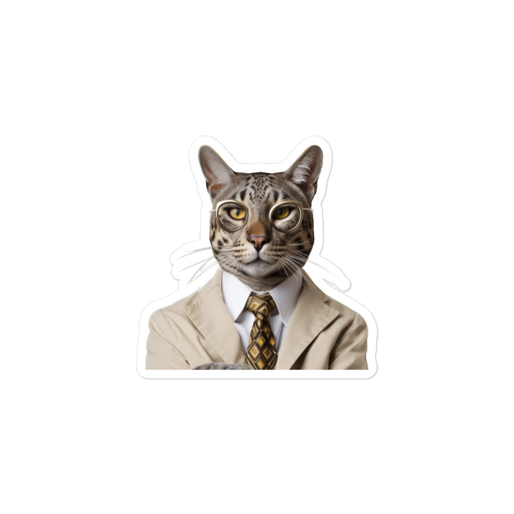 Egyptian Mau Sales Consultant Sticker - Stickerfy.ai