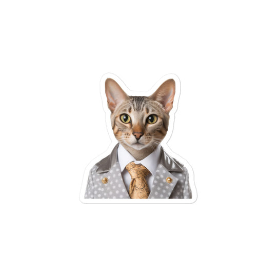 Egyptian Mau Hotel Staff Sticker - Stickerfy.ai