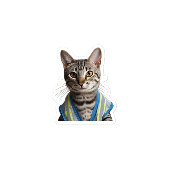 Egyptian Mau Contractor Sticker - Stickerfy.ai