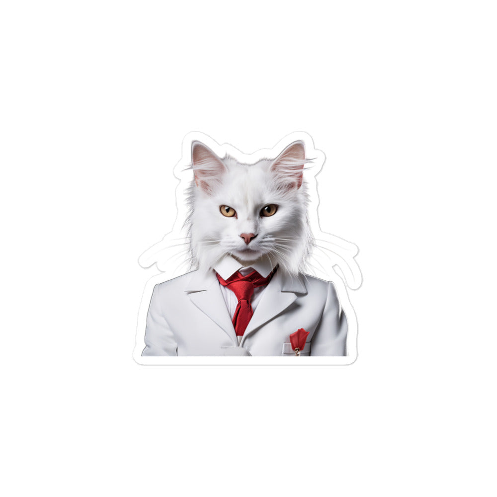 Turkish Angora Hotel Staff Sticker - Stickerfy.ai