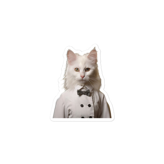 Turkish Angora Hotel Staff Sticker - Stickerfy.ai