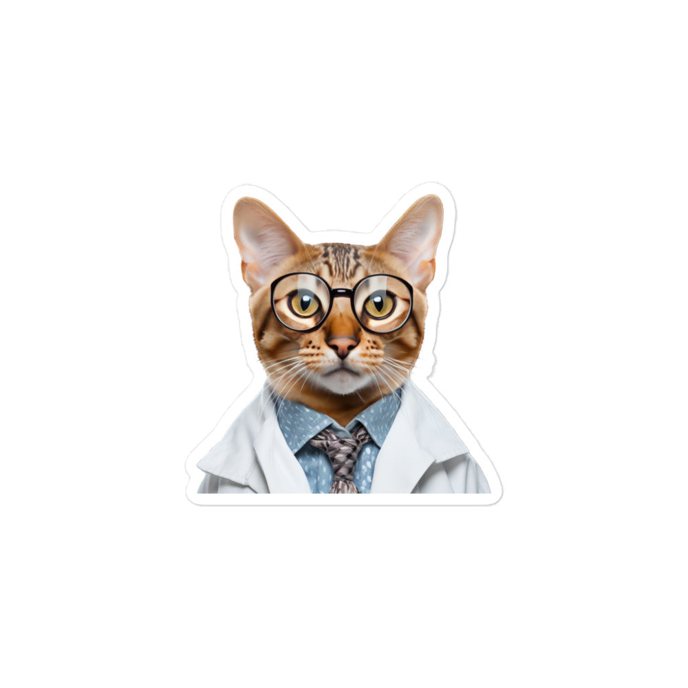 Ocicat Pharmacist Sticker - Stickerfy.ai