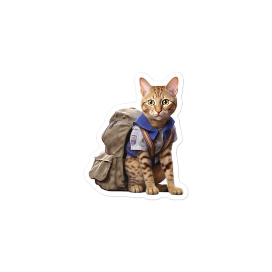 Ocicat Mail Carrier Sticker - Stickerfy.ai