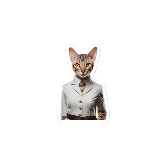 Ocicat Hotel Staff Sticker - Stickerfy.ai