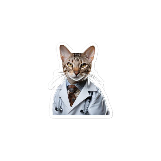 Ocicat Doctor Sticker - Stickerfy.ai