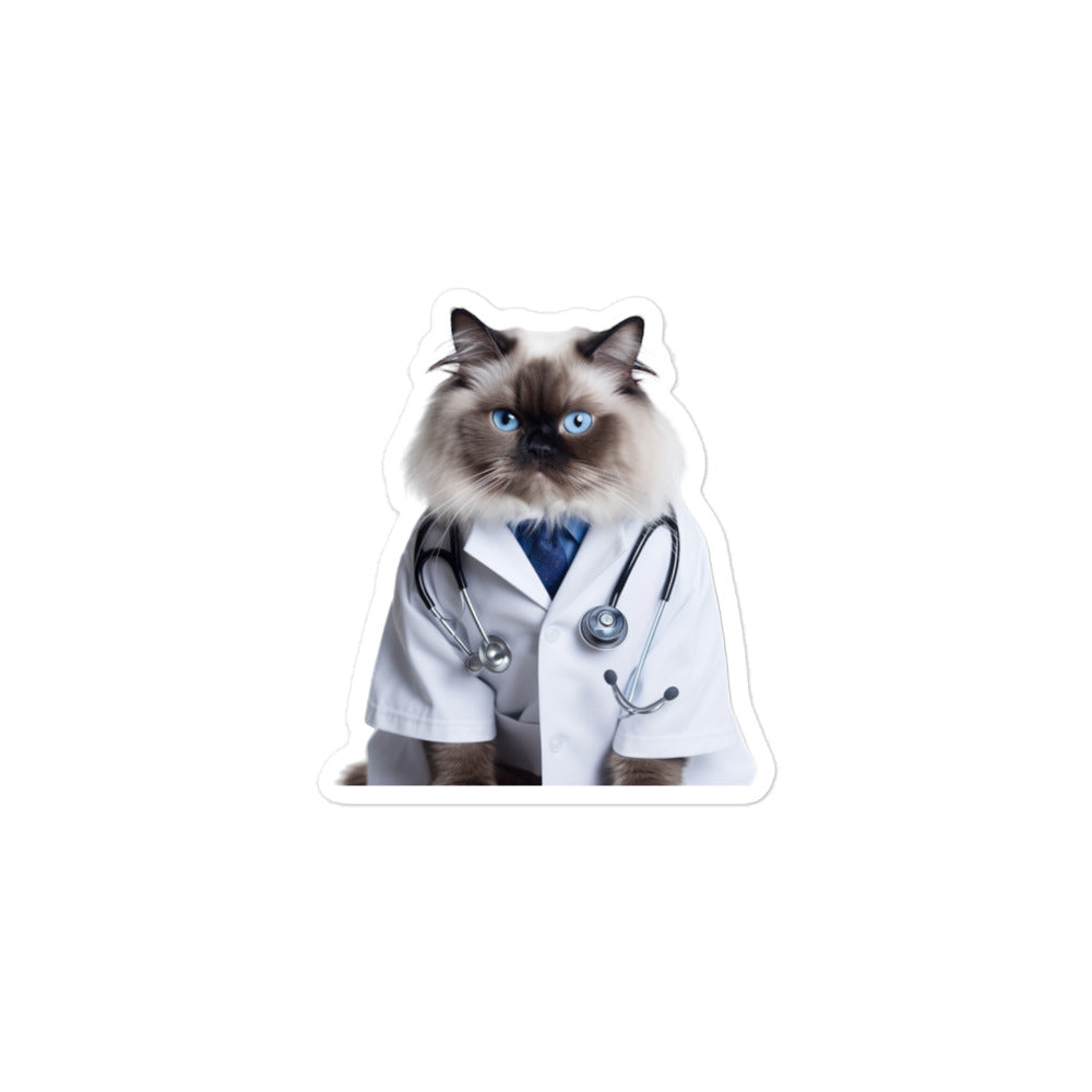 Ragdoll Doctor Sticker - Stickerfy.ai