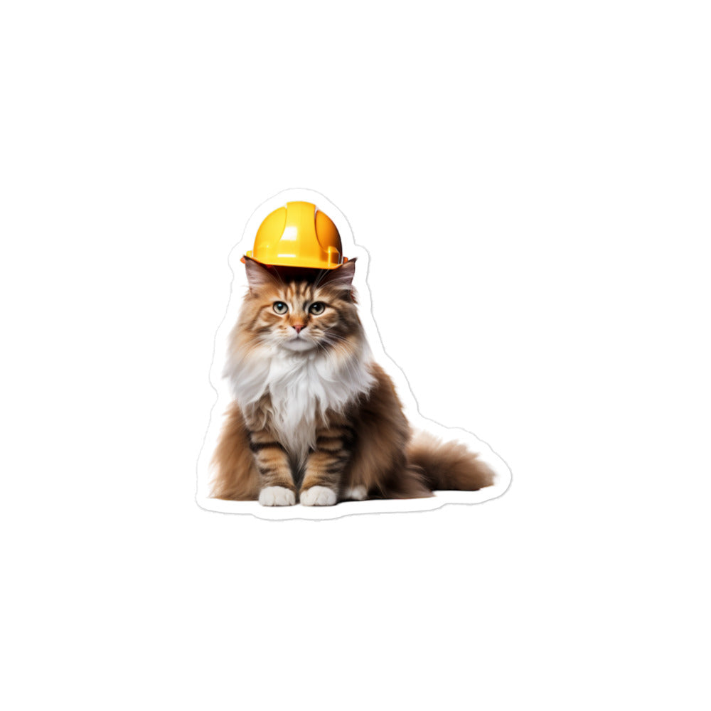 Norwegian Forest Contractor Sticker - Stickerfy.ai