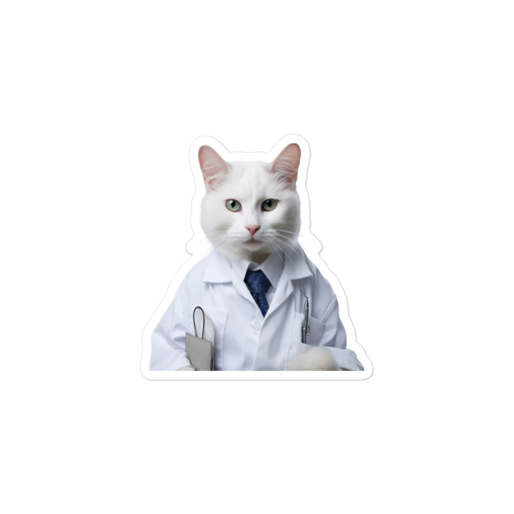 Japanese Bobtail Pharmacist Sticker - Stickerfy.ai