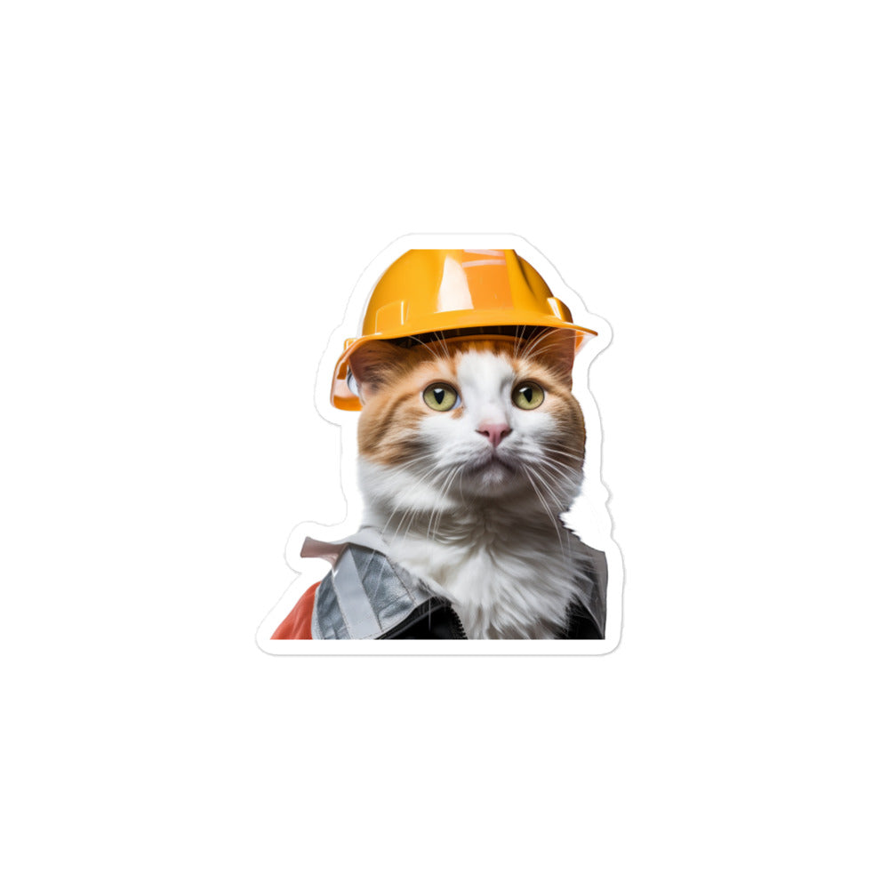 Japanese Bobtail Contractor Sticker - Stickerfy.ai