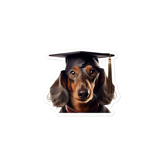 Dachshund Student Sticker - Stickerfy.ai