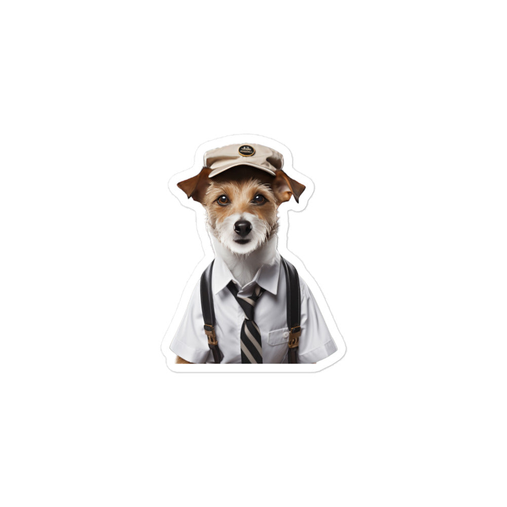 Jack Russell Terrier Transit Operator Sticker - Stickerfy.ai