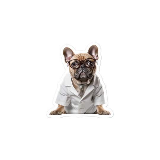 French Bulldog Pharmacist Sticker - Stickerfy.ai