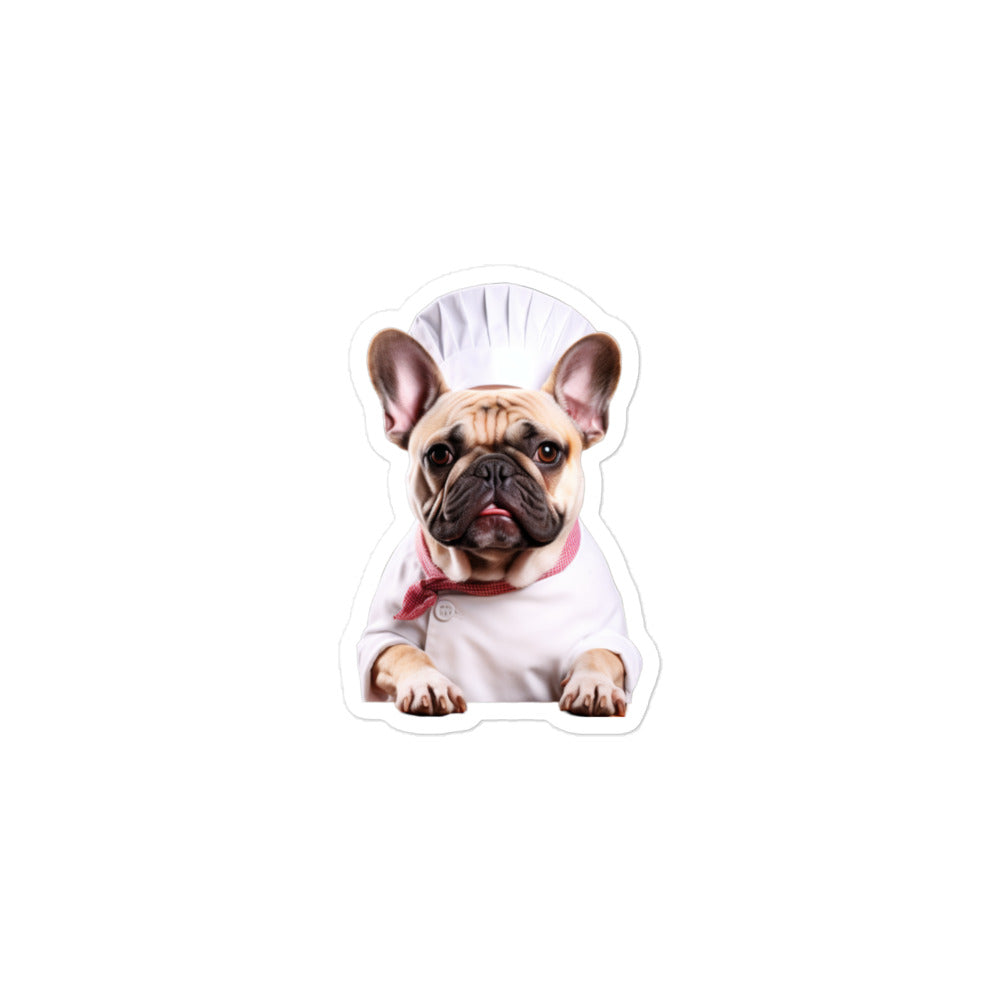 French Bulldog Chef Sticker - Stickerfy.ai