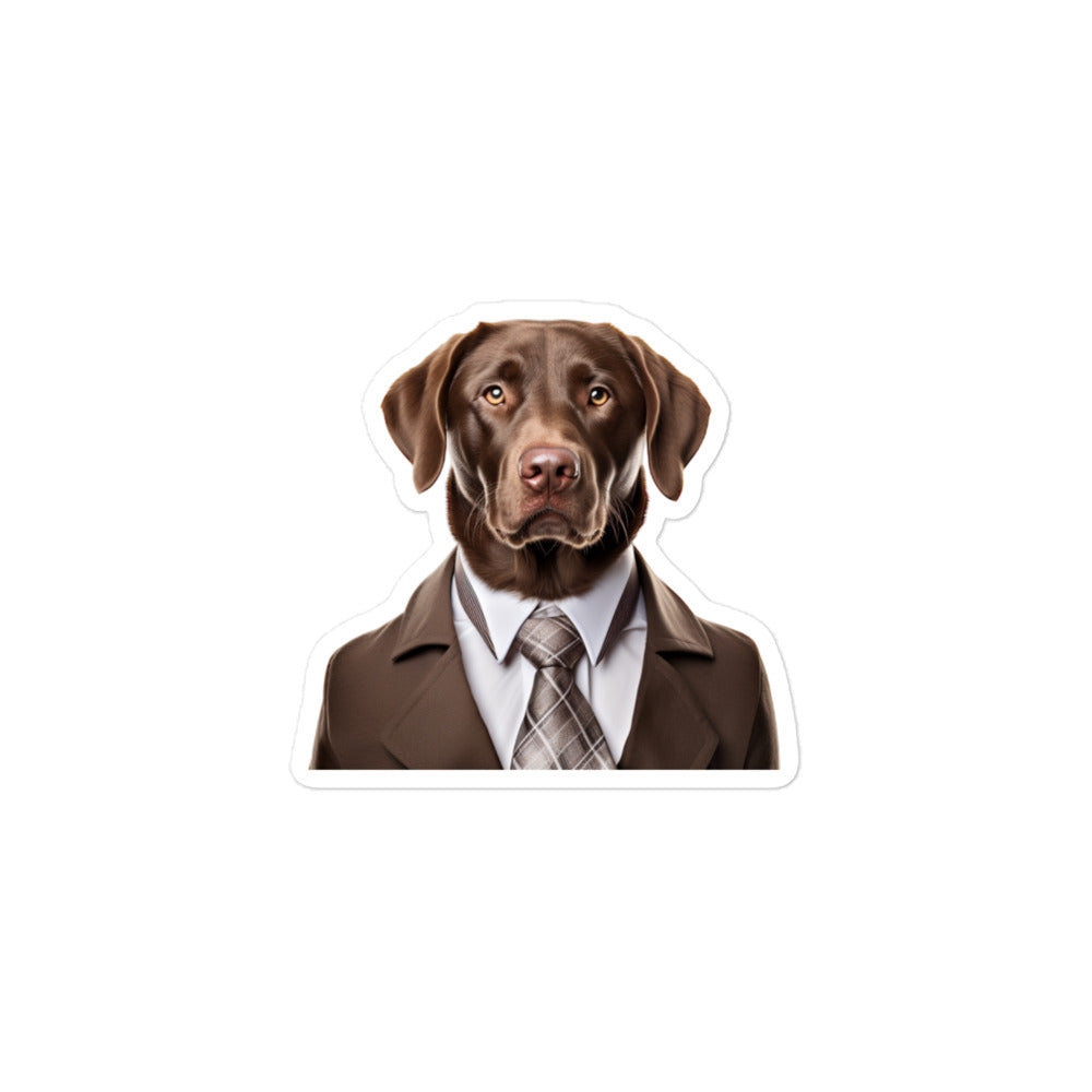 Labrador Retriever Sales Consultant Sticker - Stickerfy.ai