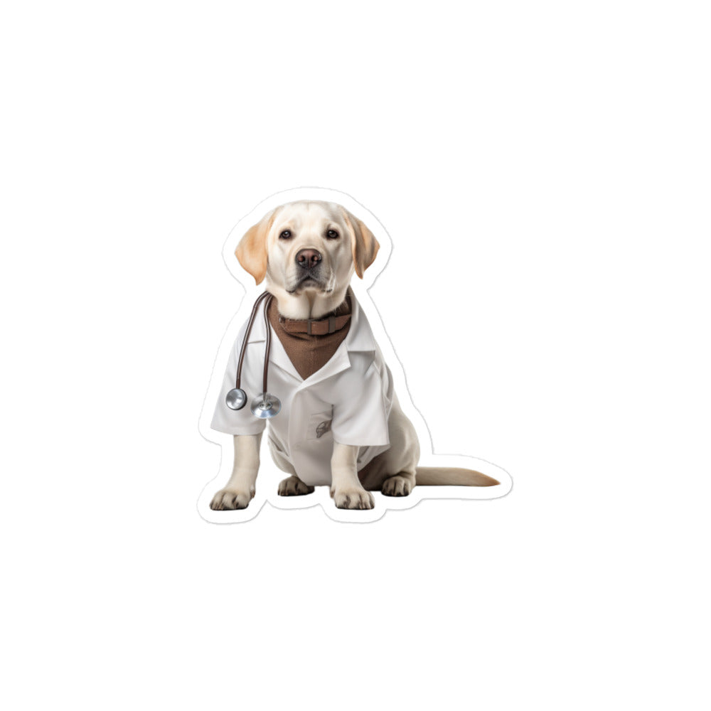 Labrador Retriever Doctor Sticker - Stickerfy.ai