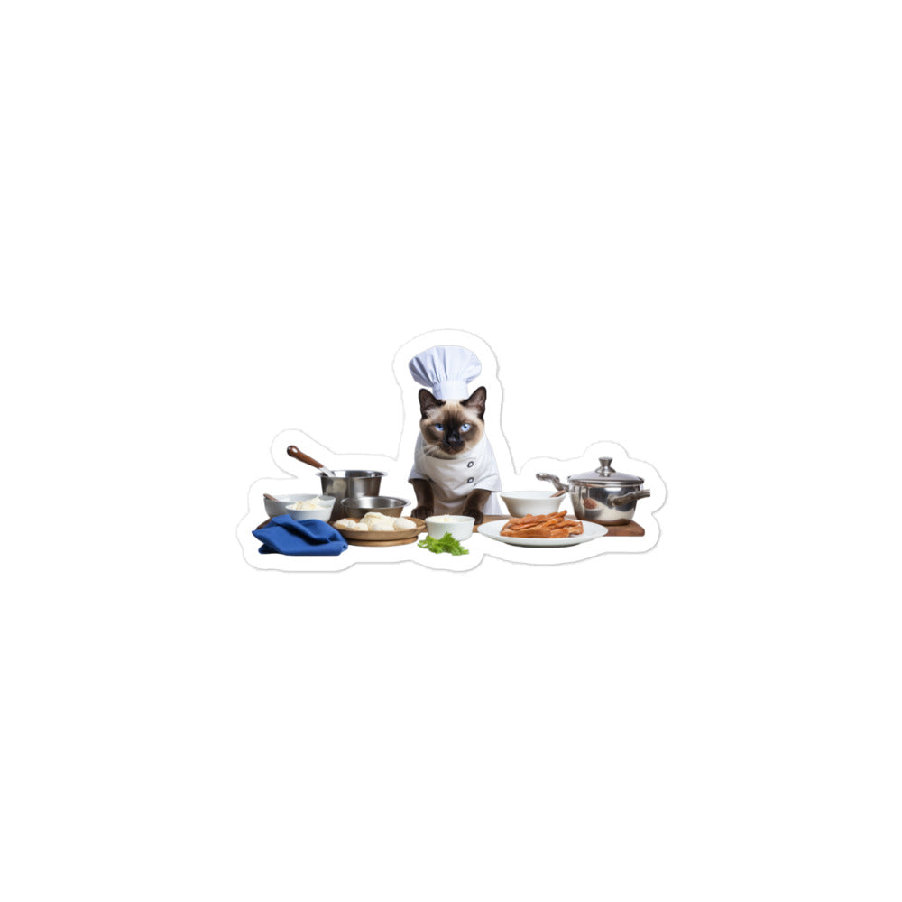 Siamese Chef Sticker - Stickerfy.ai