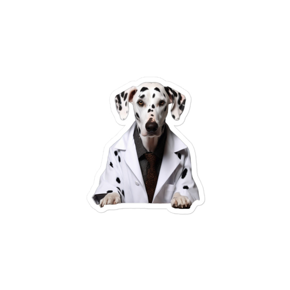 Dalmatian Pharmacist Sticker - Stickerfy.ai