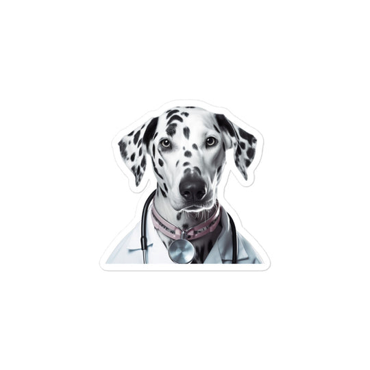 Dalmatian Doctor Sticker - Stickerfy.ai