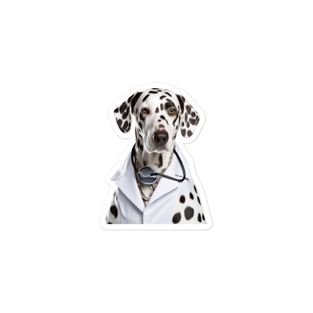 Dalmatian Doctor Sticker - Stickerfy.ai