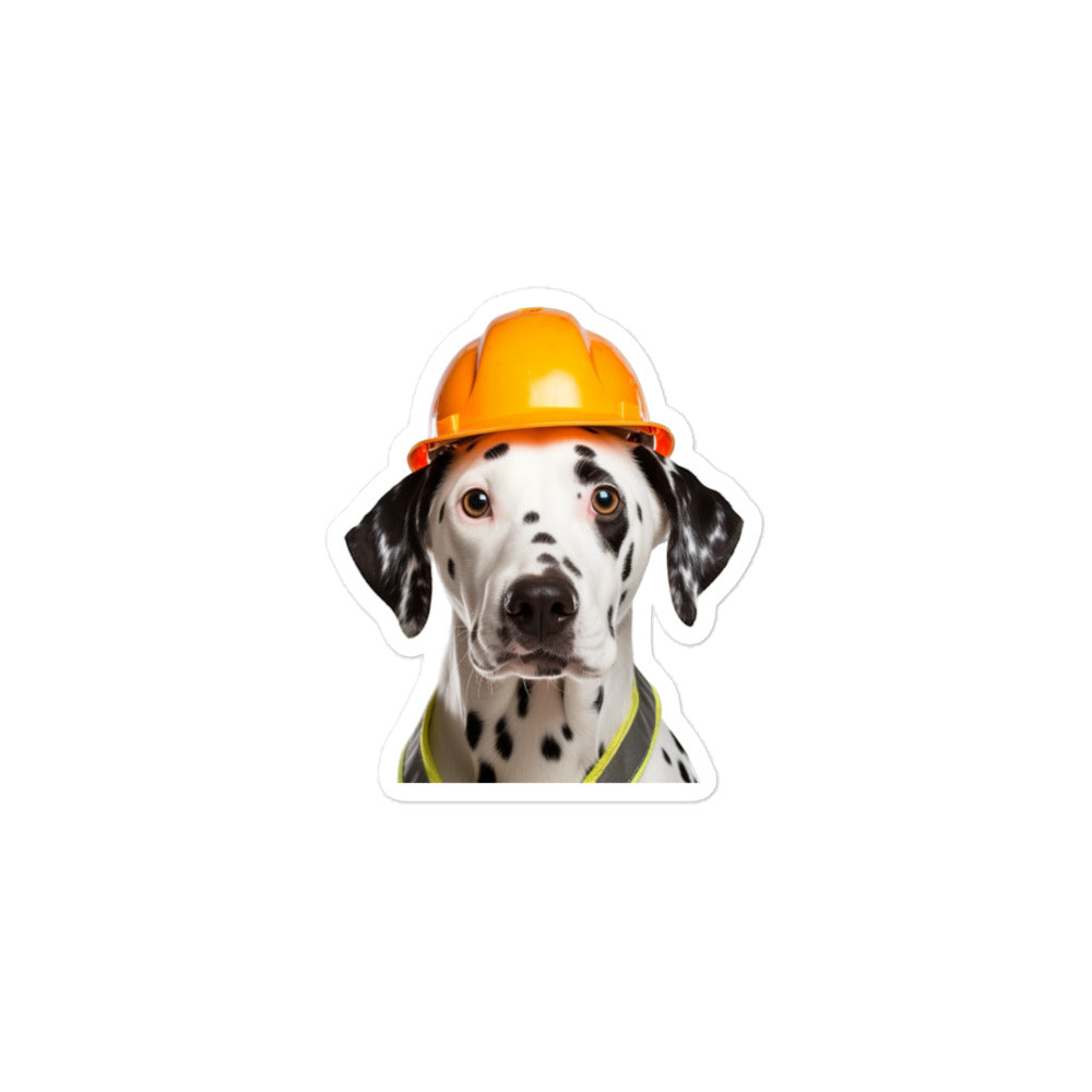 Dalmatian Contractor Sticker - Stickerfy.ai