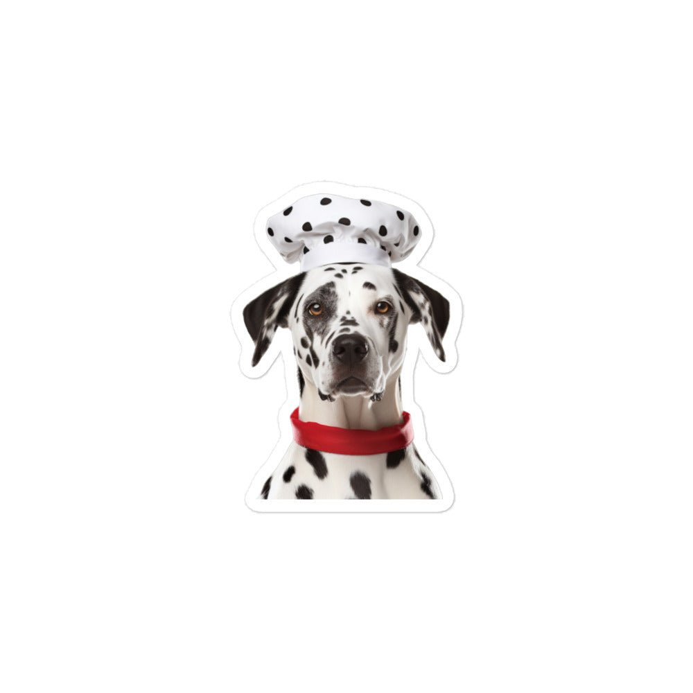 Dalmatian Chef Sticker - Stickerfy.ai