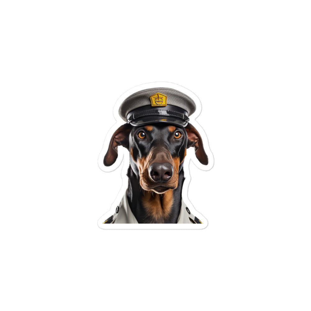 Doberman Transit Operator Sticker - Stickerfy.ai