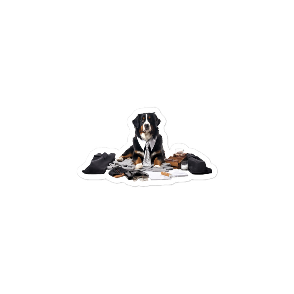 Bernese Mountain Sales Consultant Sticker - Stickerfy.ai