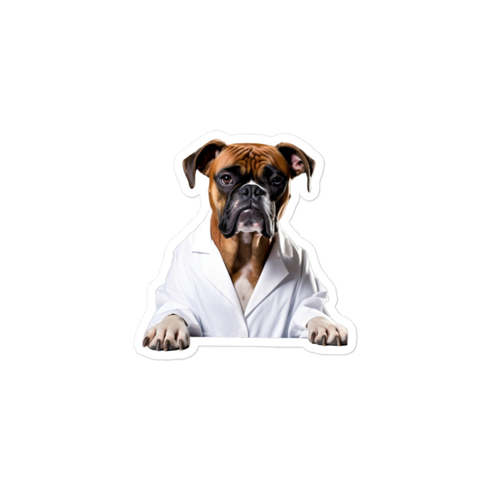 Boxer Pharmacist Sticker - Stickerfy.ai