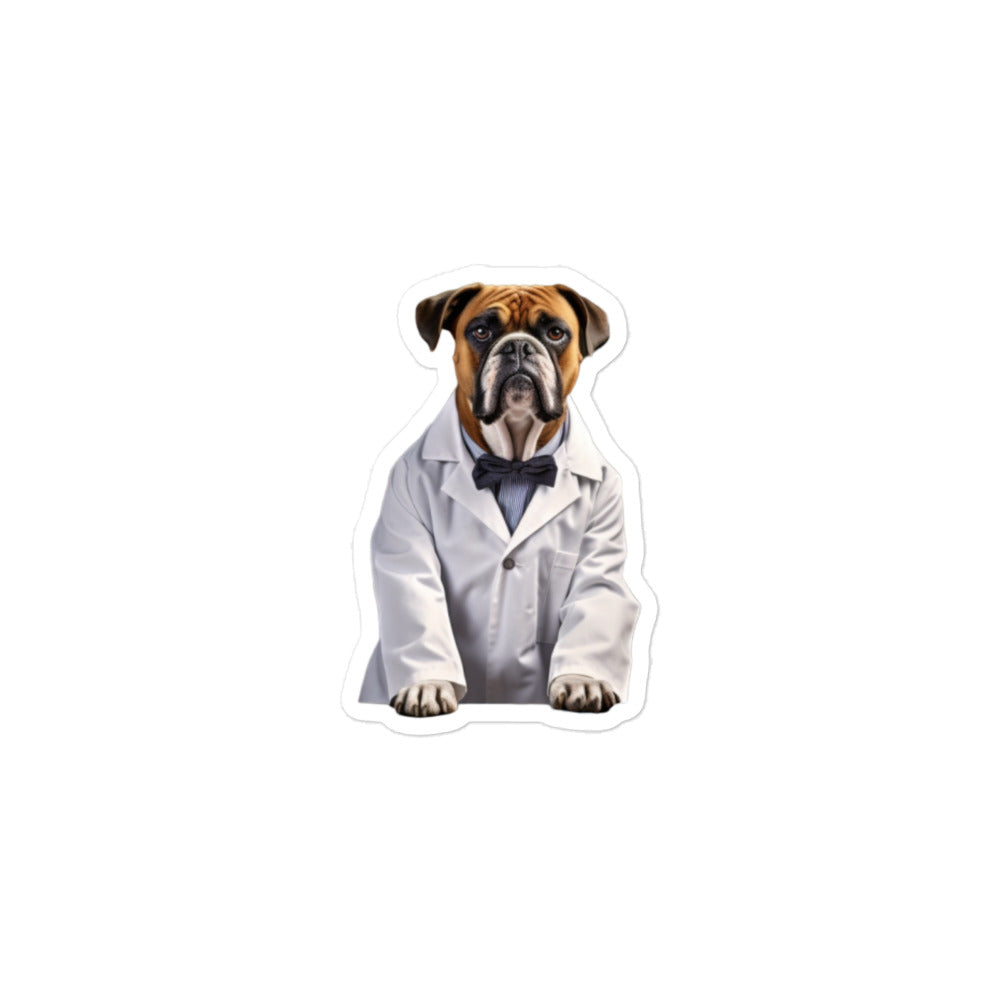 Boxer Pharmacist Sticker - Stickerfy.ai