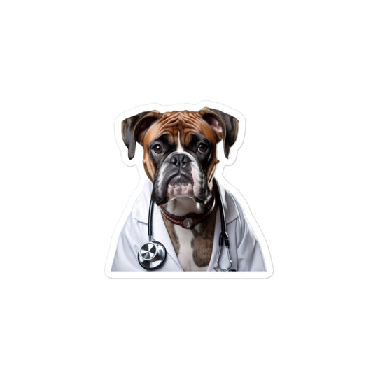 Boxer Doctor Sticker - Stickerfy.ai