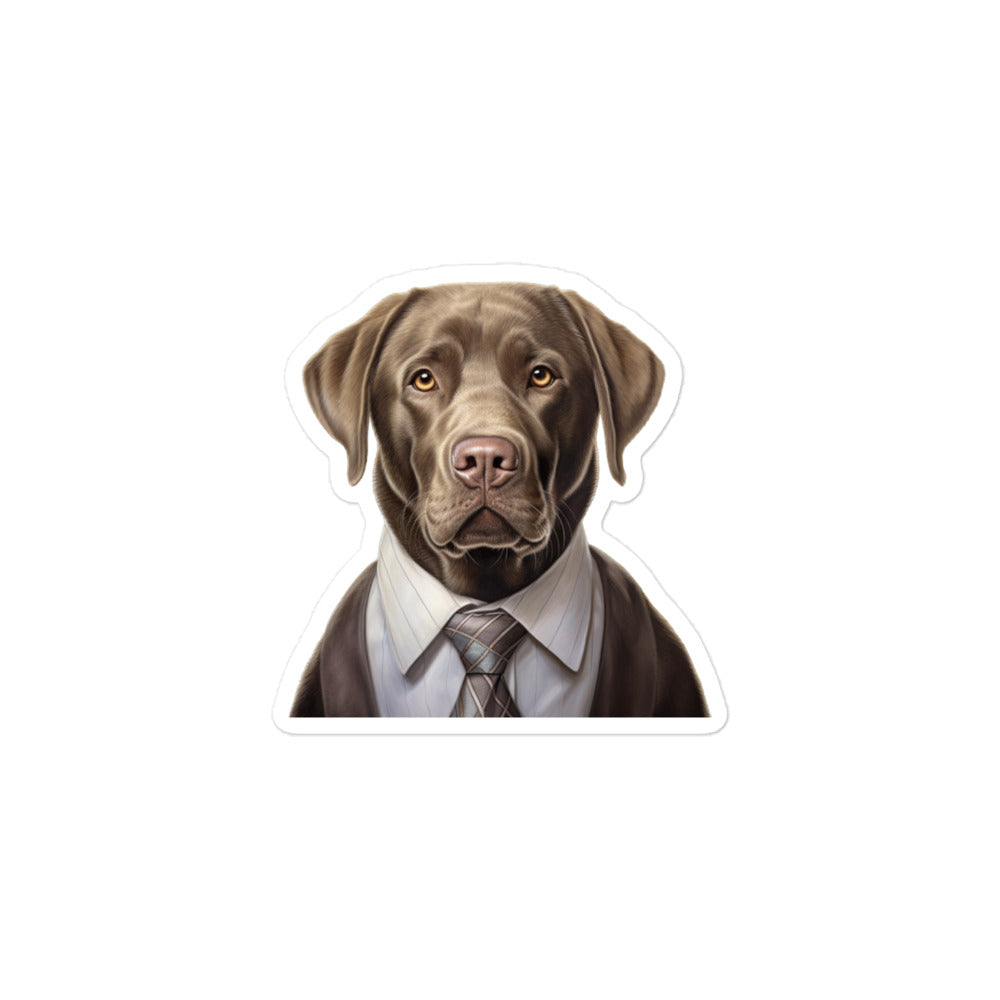 Labrador Retriever Sales Consultant Sticker - Stickerfy.ai