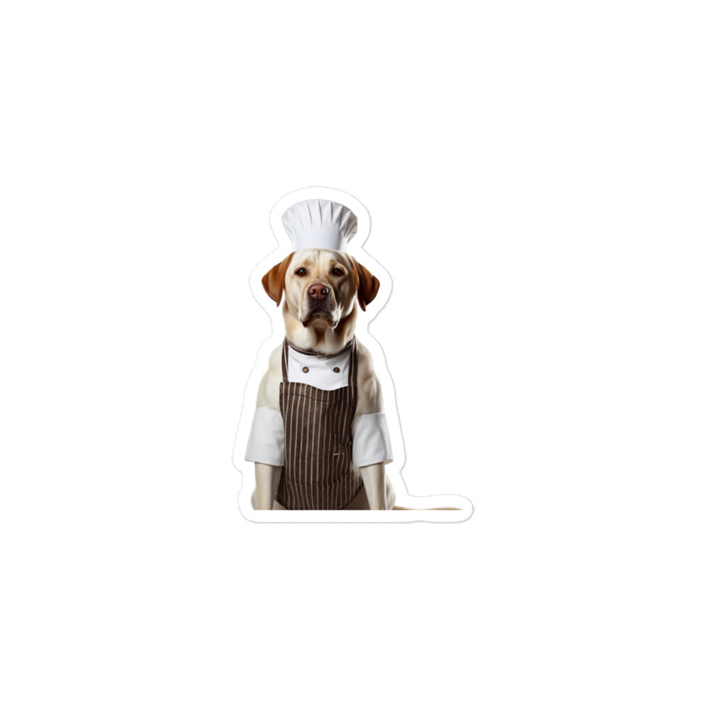 Labrador Retriever Chef Sticker - Stickerfy.ai