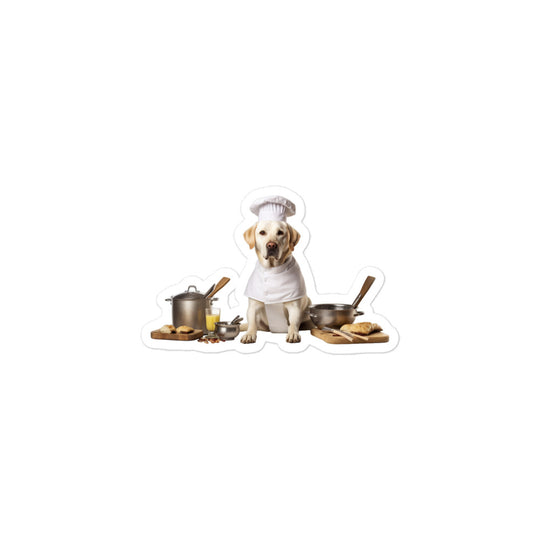 Labrador Retriever Chef Sticker - Stickerfy.ai