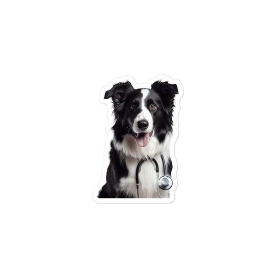 Border Collie Doctor Sticker - Stickerfy.ai