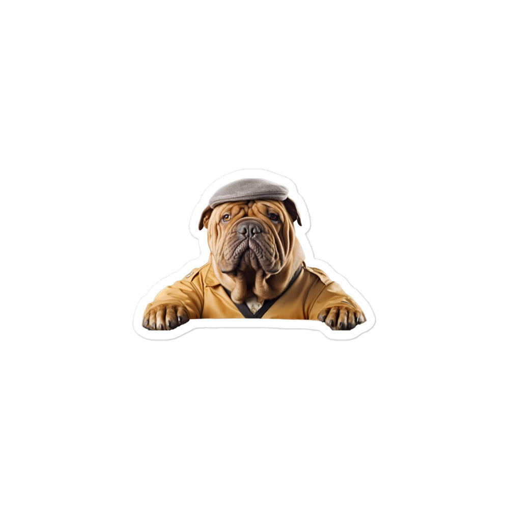 Shar Pei Transit Operator Sticker - Stickerfy.ai