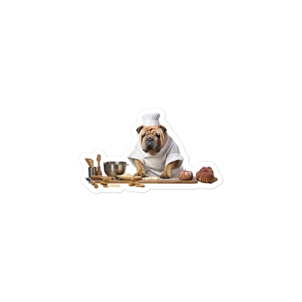 Shar Pei Chef Sticker - Stickerfy.ai