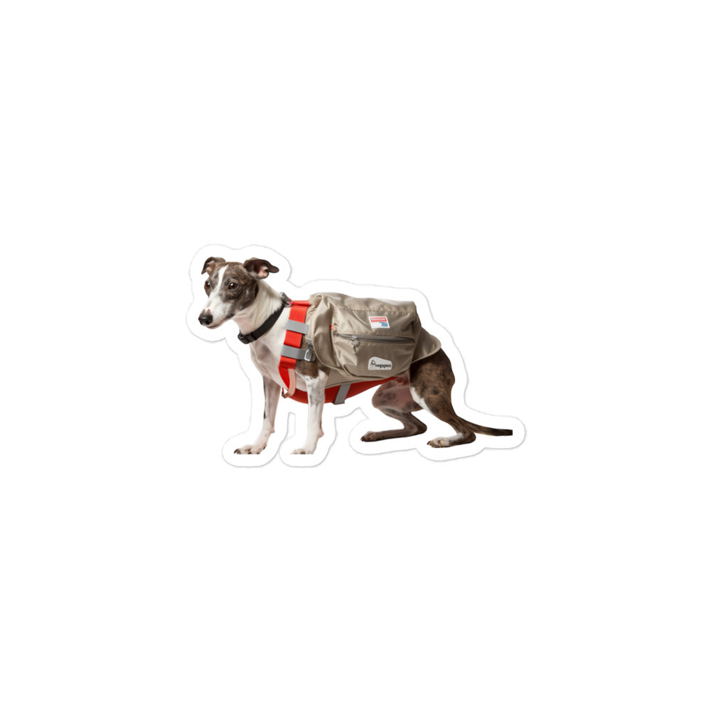 Whippet Mail Carrier Sticker - Stickerfy.ai