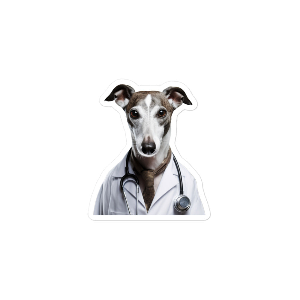 Whippet Doctor Sticker - Stickerfy.ai