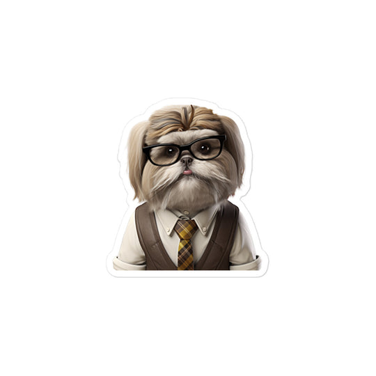 Shih Tzu Student Sticker - Stickerfy.ai