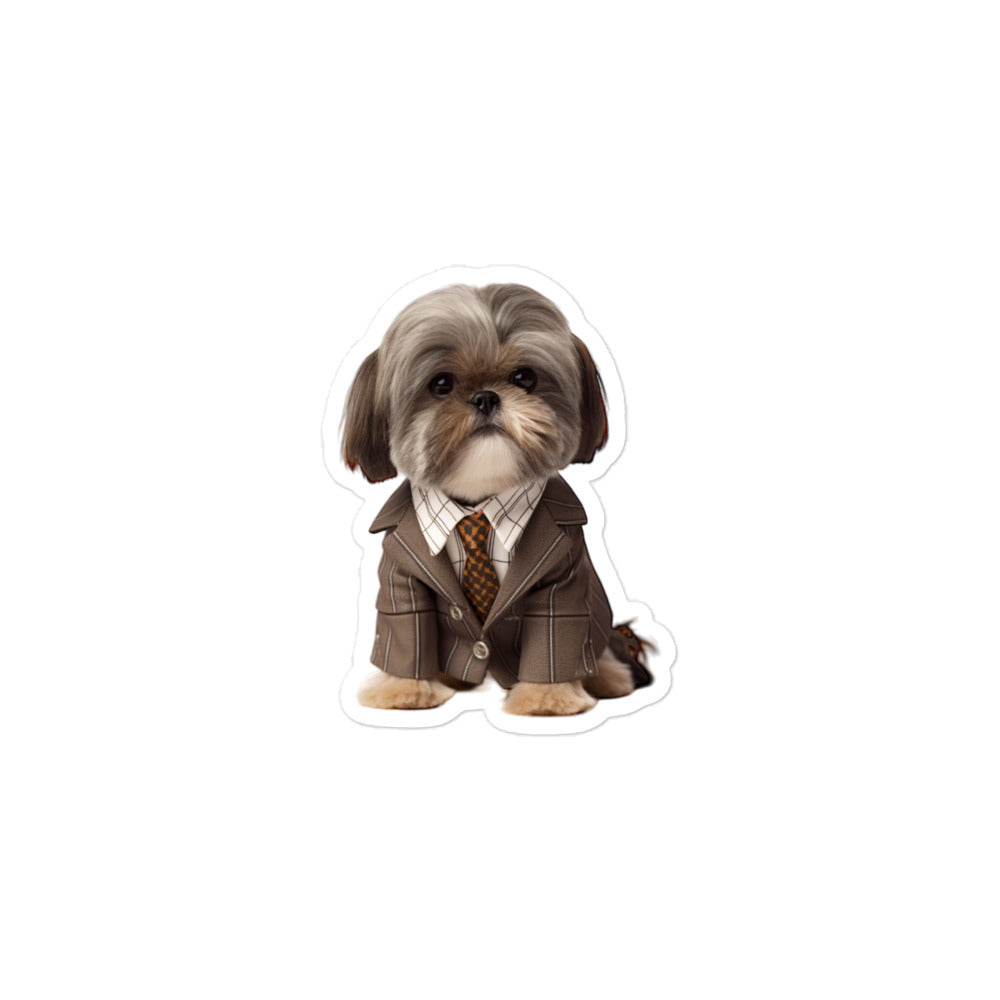 Shih Tzu Sales Consultant Sticker - Stickerfy.ai