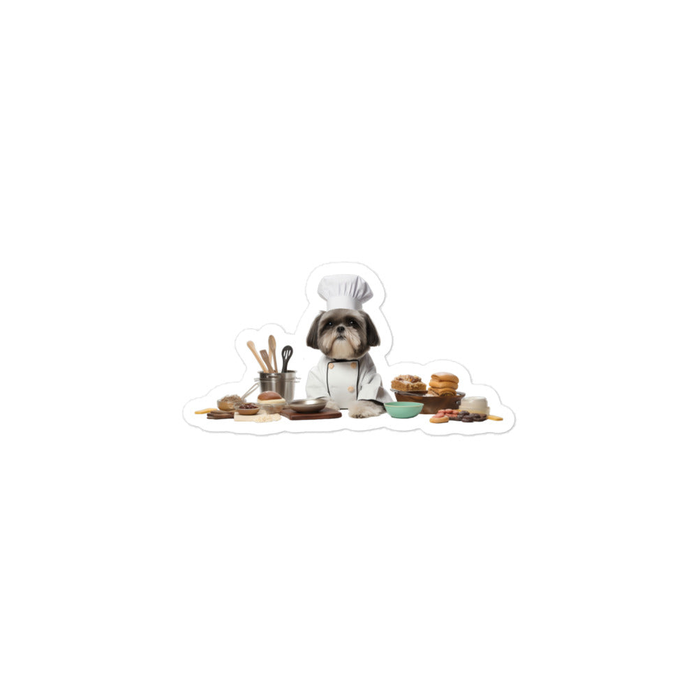 Shih Tzu Chef Sticker - Stickerfy.ai