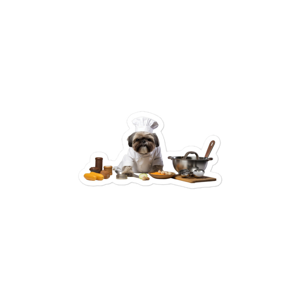 Shih Tzu Chef Sticker - Stickerfy.ai