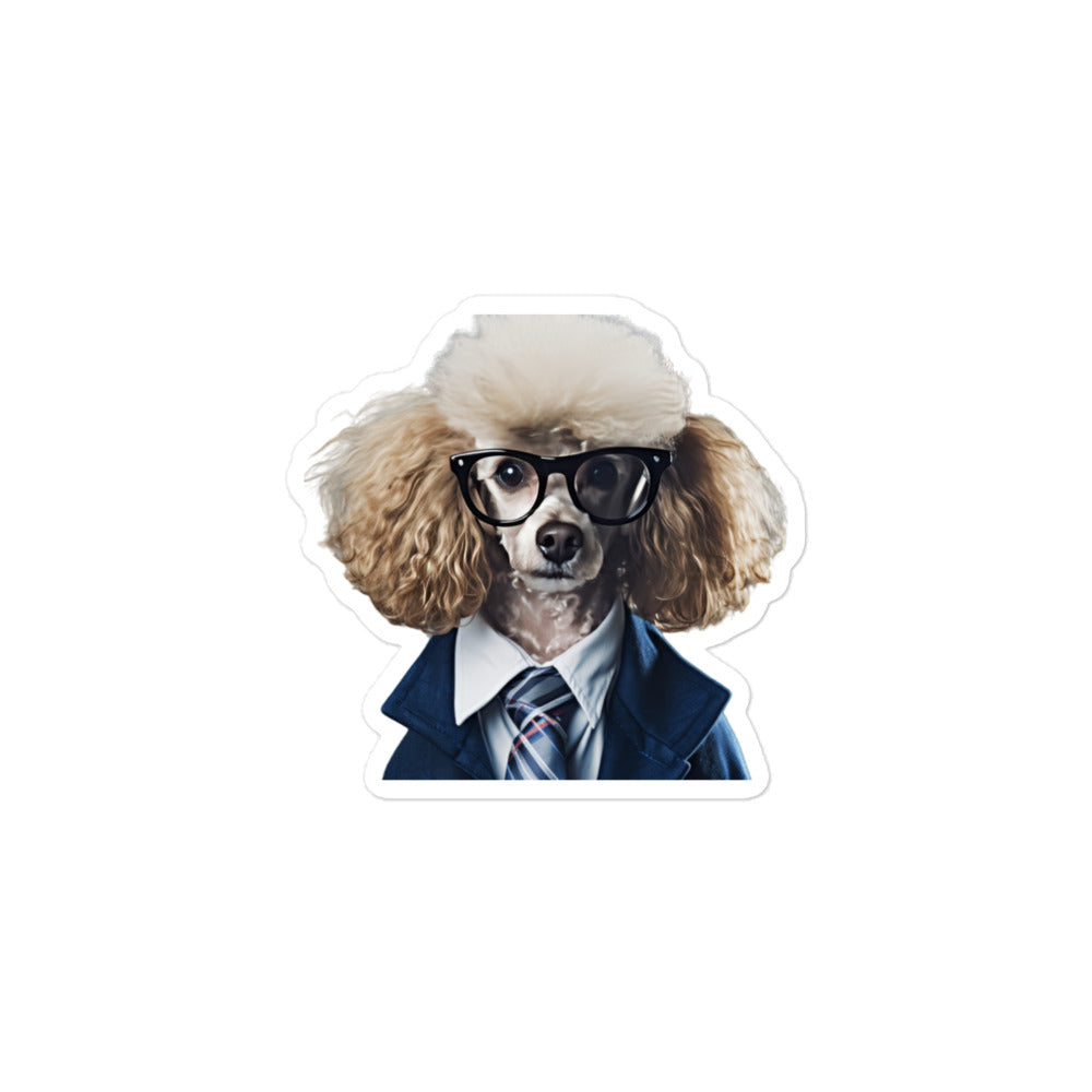 Poodle Student Sticker - Stickerfy.ai