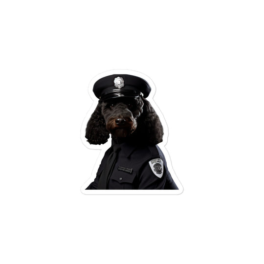 Poodle Security Officer Sticker - Stickerfy.ai
