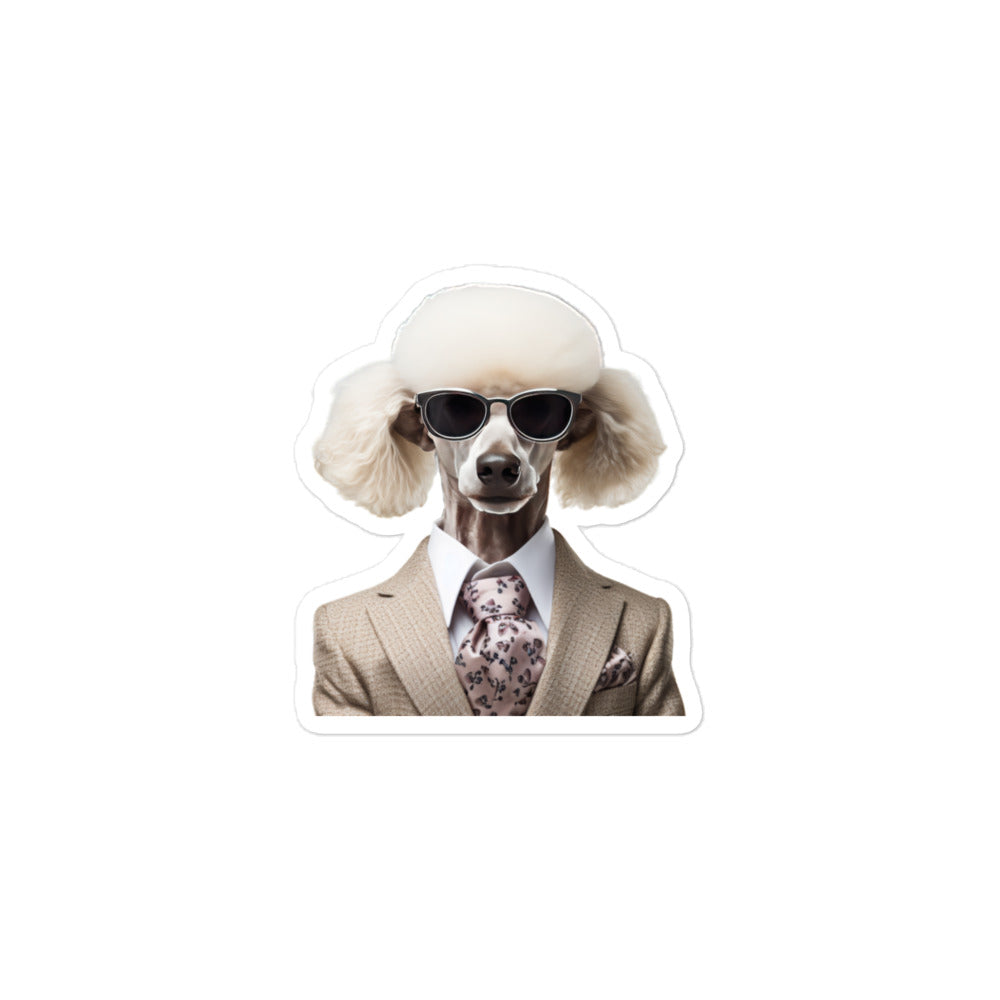 Poodle Sales Consultant Sticker - Stickerfy.ai