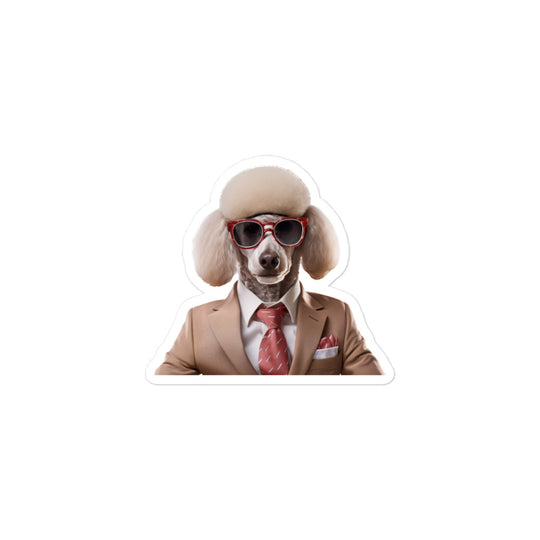 Poodle Sales Consultant Sticker - Stickerfy.ai