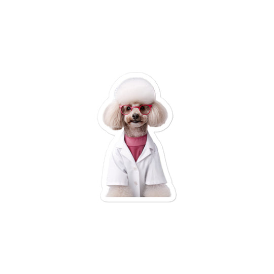 Poodle Pharmacist Sticker - Stickerfy.ai